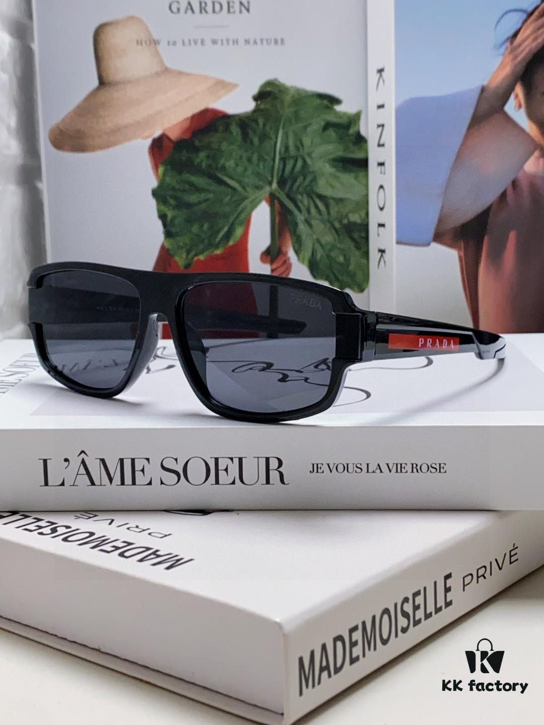 6931fa303a89a121ed54b2a2 Prada 2024 Men's Square Frame Minimalist Lightweight Sports Sunglasses, European Influencer Style
