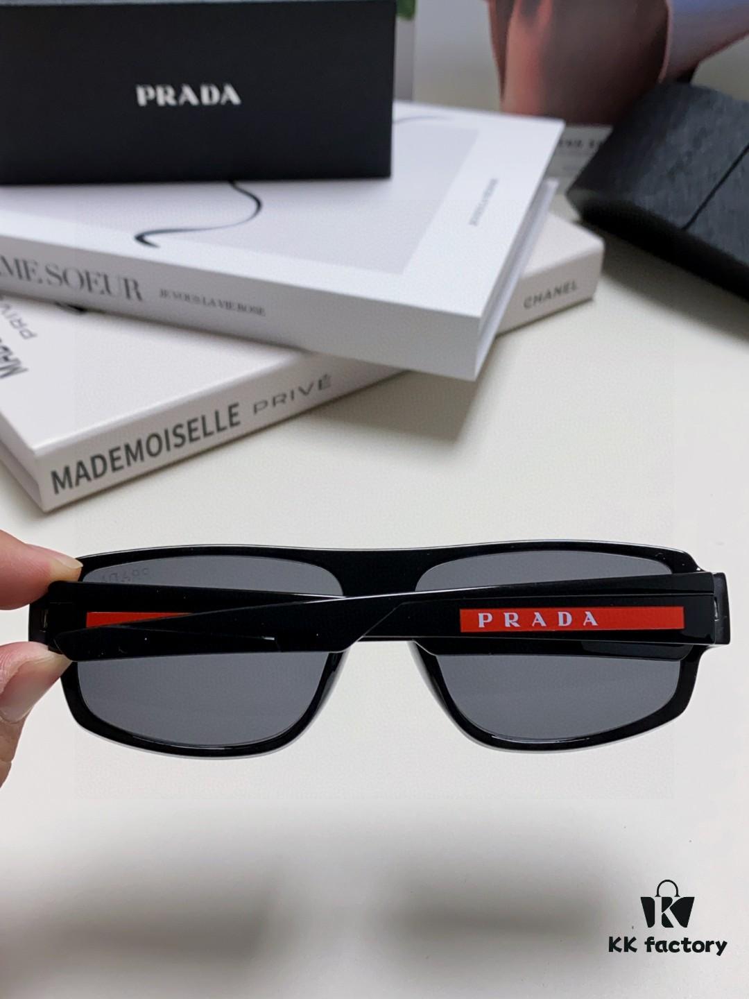 6931fa303a89a121ed54b2a6 Prada 2024 Men's Square Frame Minimalist Lightweight Sports Sunglasses, European Influencer Style