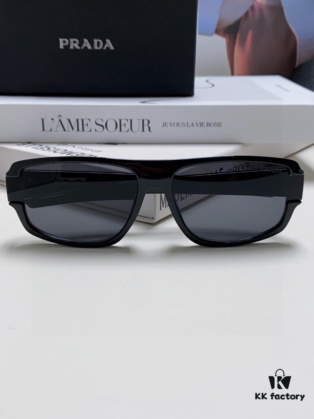 6931fa303a89a121ed54b2a8 Prada 2024 Men's Square Frame Minimalist Lightweight Sports Sunglasses, European Influencer Style