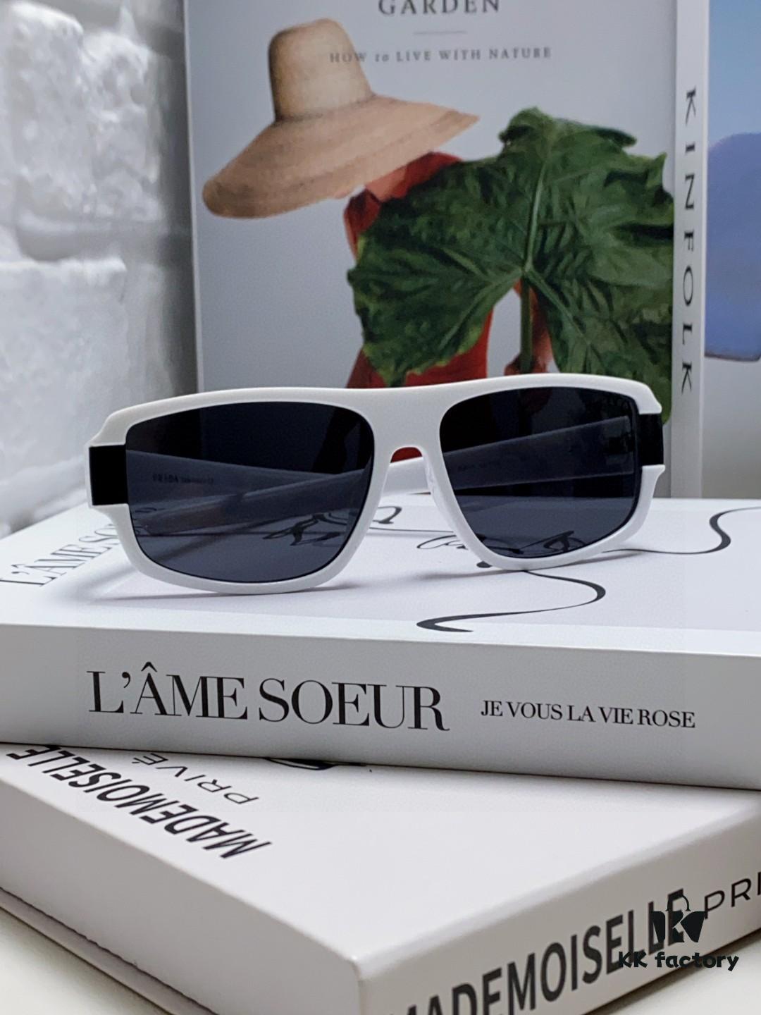 6931fa313a89a121ed54b2ae Prada 2024 Men's Square Frame Lightweight Sports Sunglasses, European Style Minimalist Driving Sunglasses