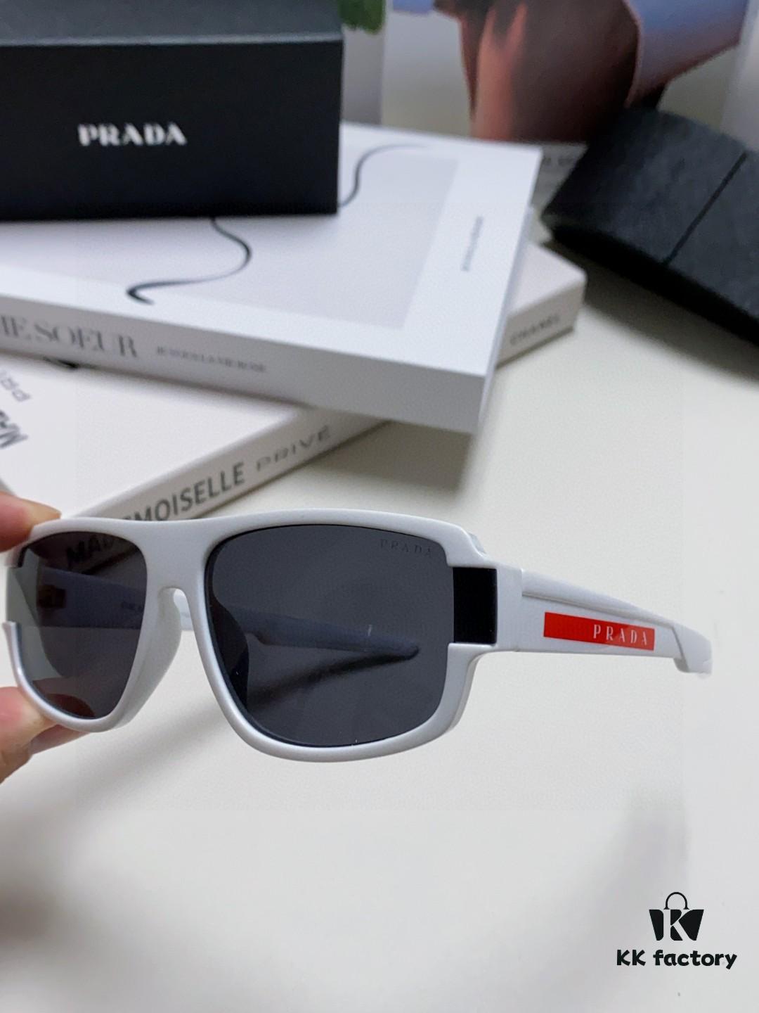 6931fa313a89a121ed54b2b2 Prada 2024 Men's Square Frame Lightweight Sports Sunglasses, European Style Minimalist Driving Sunglasses
