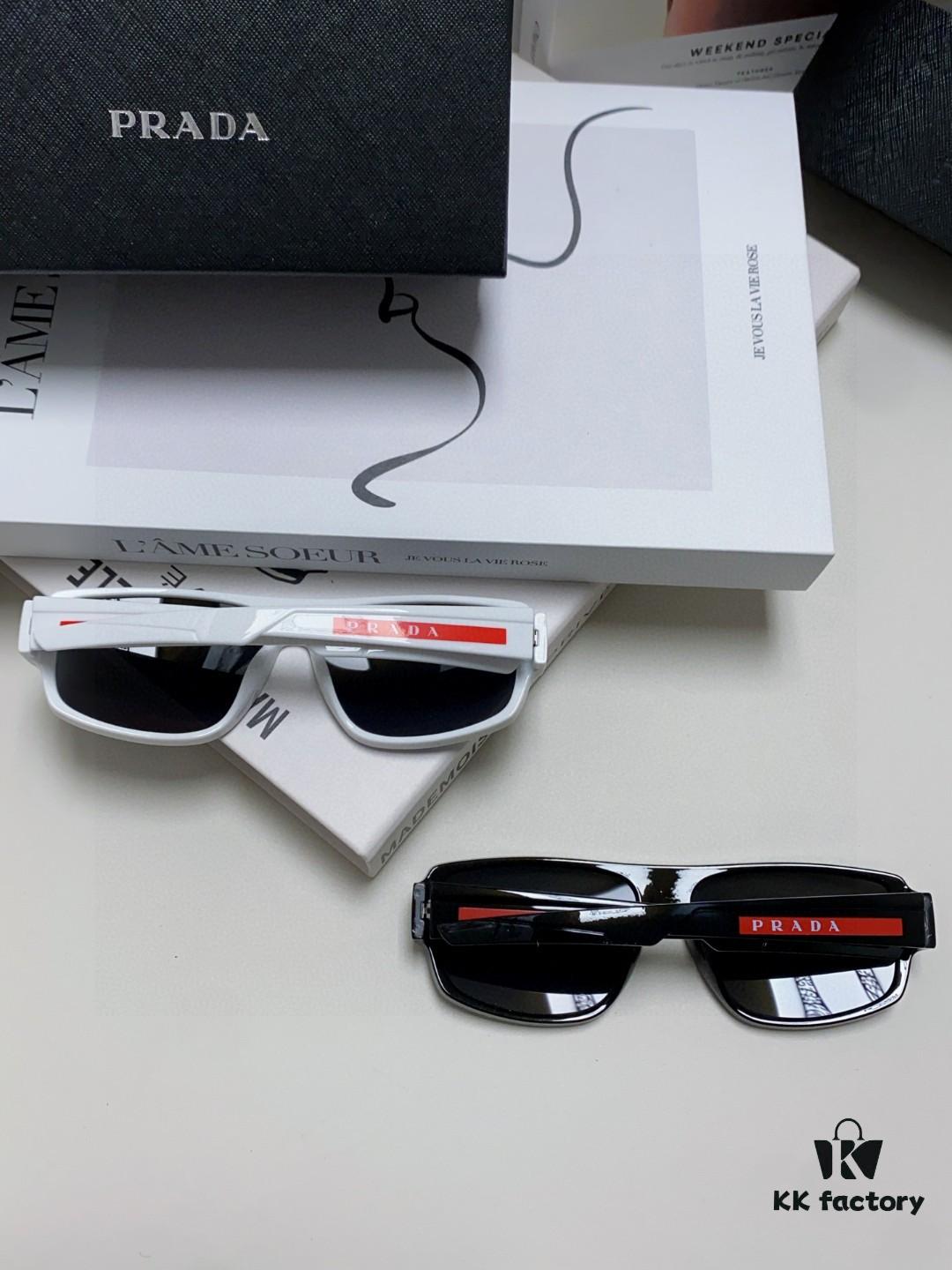 6931fa313a89a121ed54b2b5 Prada 2024 Men's Square Frame Lightweight Sports Sunglasses, European Style Minimalist Driving Sunglasses