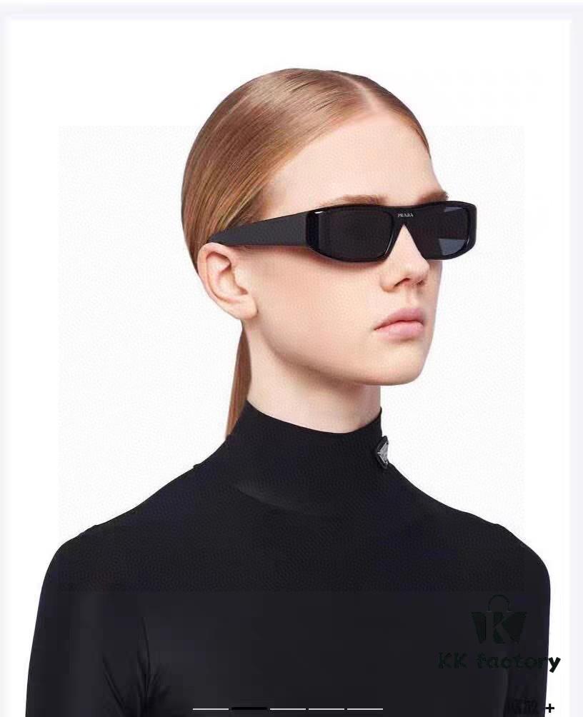 6931fa363a89a121ed54b302 PRADA 2024 New Arrival Retro Rectangular One-Piece Sunglasses, Stylish Unisex UV-Protective Industrial Design Shades