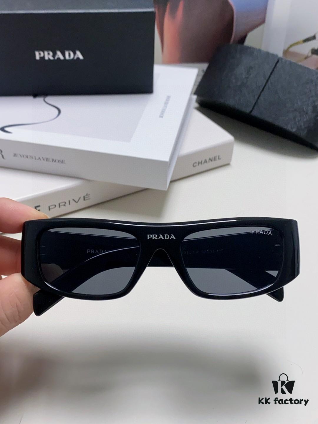 6931fa373a89a121ed54b307 PRADA 2024 New Arrival Retro Rectangular One-Piece Sunglasses, Stylish Unisex UV-Protective Industrial Design Shades