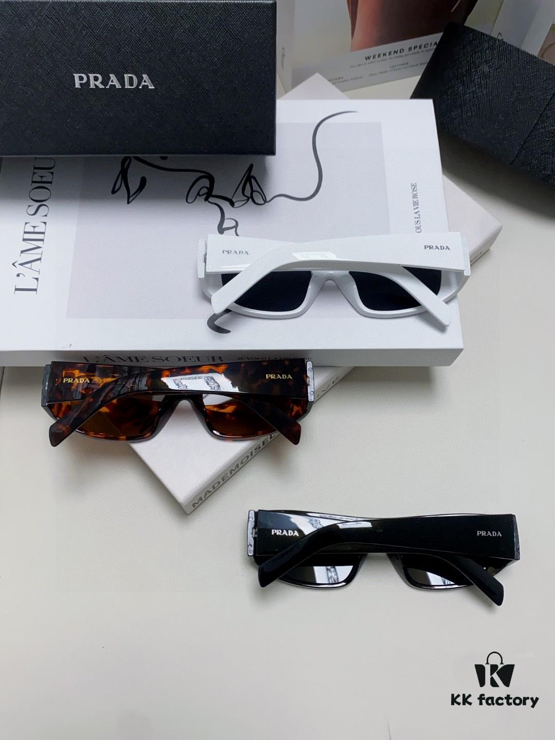 6931fa373a89a121ed54b30c PRADA 2024 New Arrival Retro Rectangular One-Piece Sunglasses, Stylish Unisex UV-Protective Industrial Design Shades