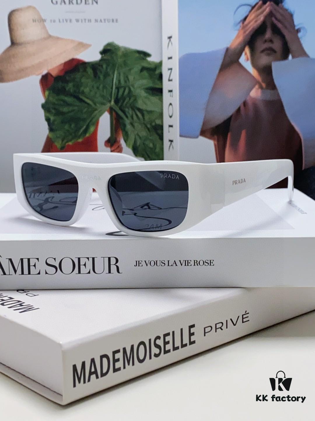 6931fa383a89a121ed54b318 PRADA 2024 New Arrival Retro Rectangular One-Piece Sunglasses, Stylish Unisex UV-Protective Industrial-Fashion Sun Glasses