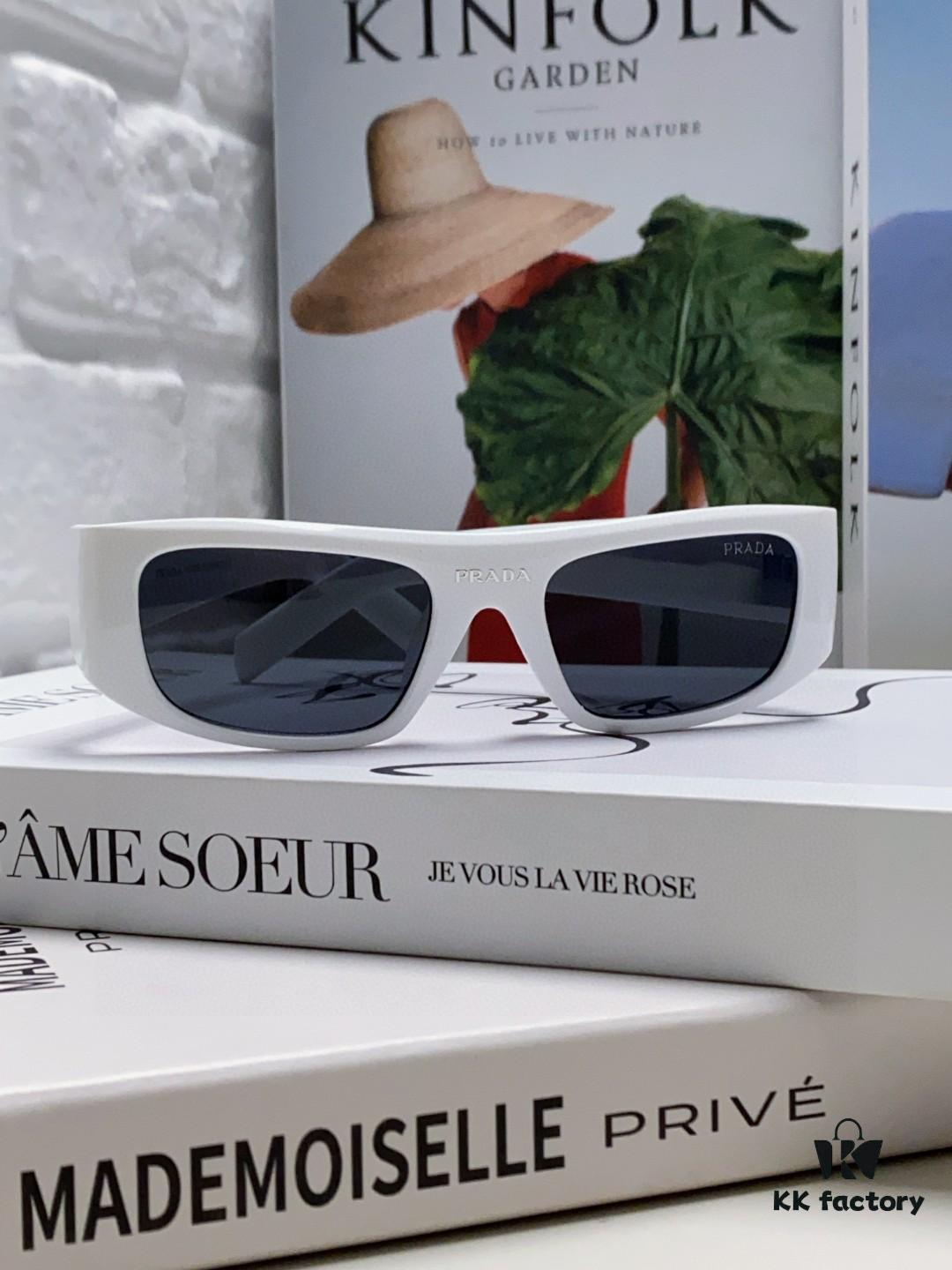 6931fa383a89a121ed54b319 PRADA 2024 New Arrival Retro Rectangular One-Piece Sunglasses, Stylish Unisex UV-Protective Industrial-Fashion Sun Glasses