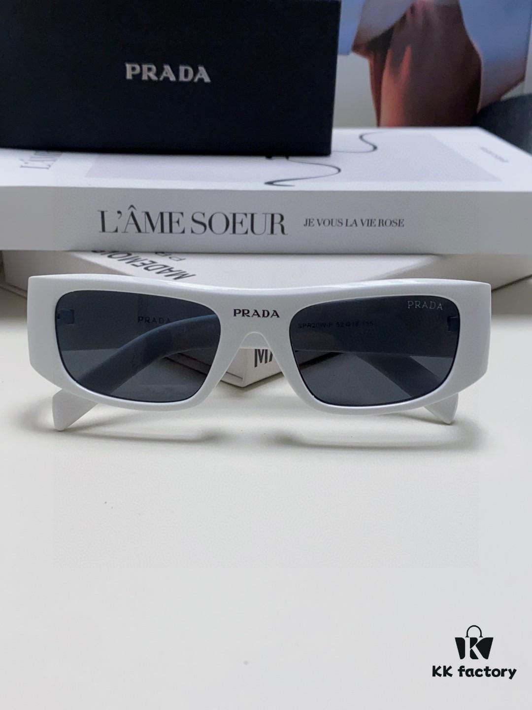 6931fa383a89a121ed54b31e PRADA 2024 New Arrival Retro Rectangular One-Piece Sunglasses, Stylish Unisex UV-Protective Industrial-Fashion Sun Glasses