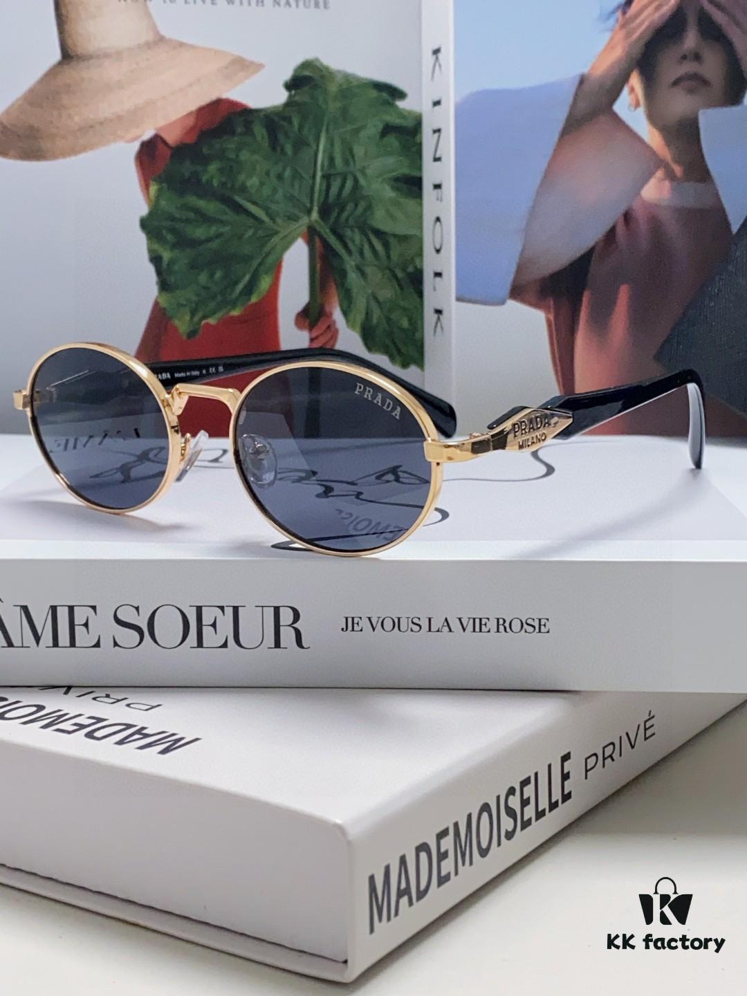 6931fa4b3a89a121ed54b3a0 Prada Small Round Frame ✔️ Fashion Metal Oversized Sunglasses
