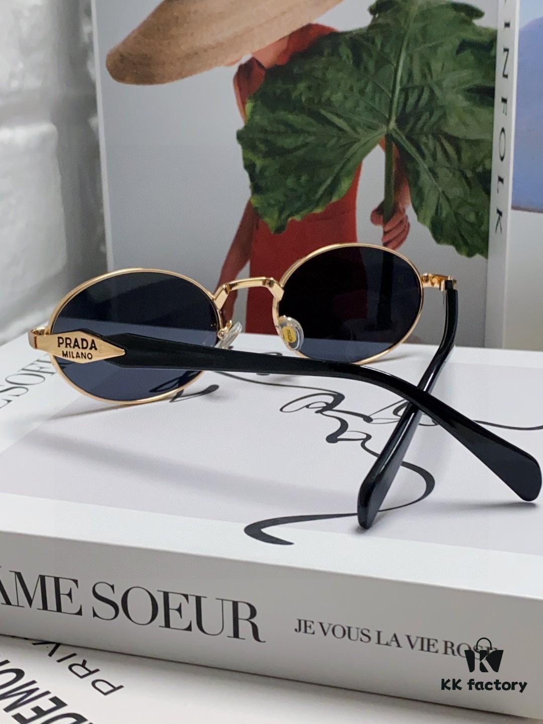 6931fa4b3a89a121ed54b3a2 Prada Small Round Frame ✔️ Fashion Metal Oversized Sunglasses
