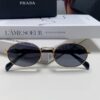 6931fa4b3a89a121ed54b3a6 Prada Small Round Frame ✔️ Fashion Metal Oversized Sunglasses