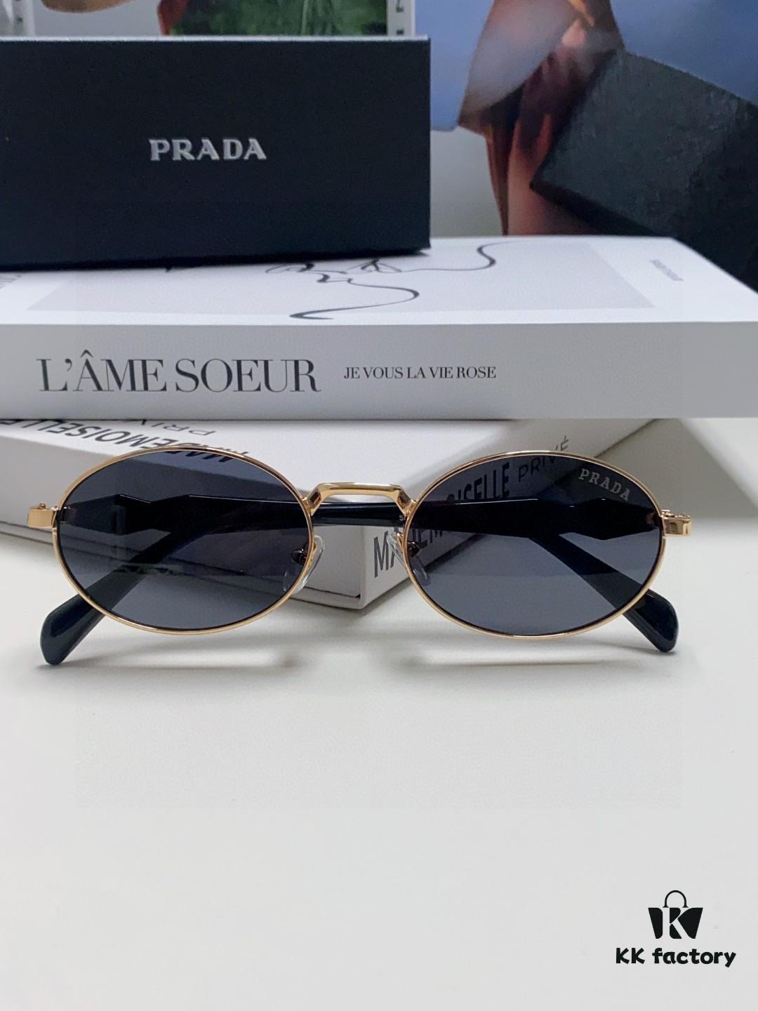 6931fa4b3a89a121ed54b3a6 Prada Small Round Frame ✔️ Fashion Metal Oversized Sunglasses