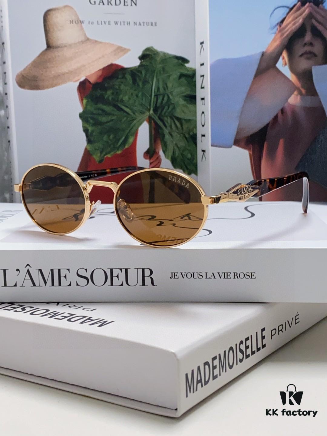 6931fa4c3a89a121ed54b3b7 Prada Small Round Frame ✔️ Fashion Metal Oversized Sunglasses