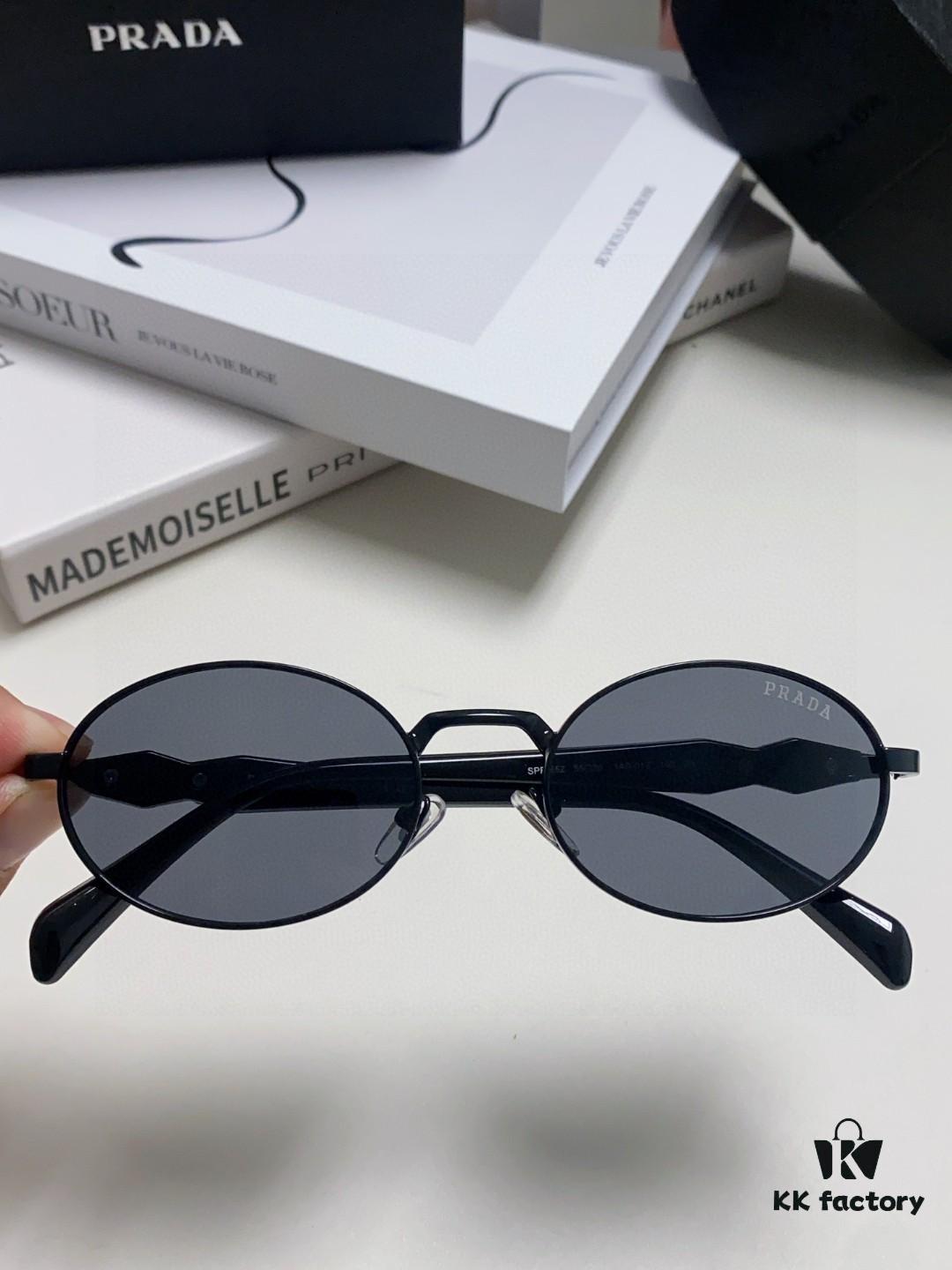 6931fa4d3a89a121ed54b3c4 Prada Small Round Frame ✔️ Fashionable Metal Oversized Sunglasses