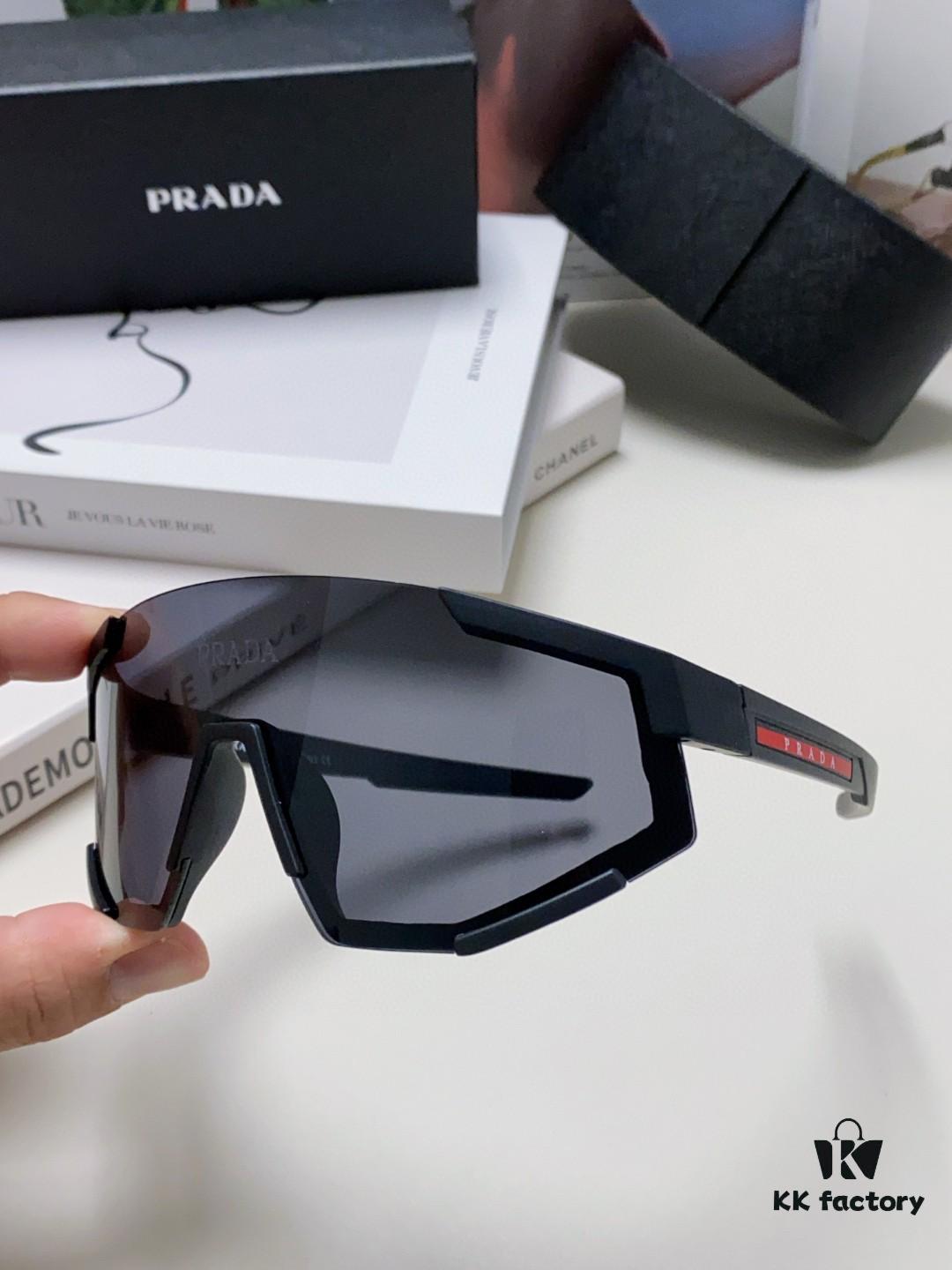 6931fa4e3a89a121ed54b3d3 PRADA Unisex Oversized Lightweight UV-Protective Sunglasses with Integrated Design for Skiing, Cycling, and Outdoor Activities