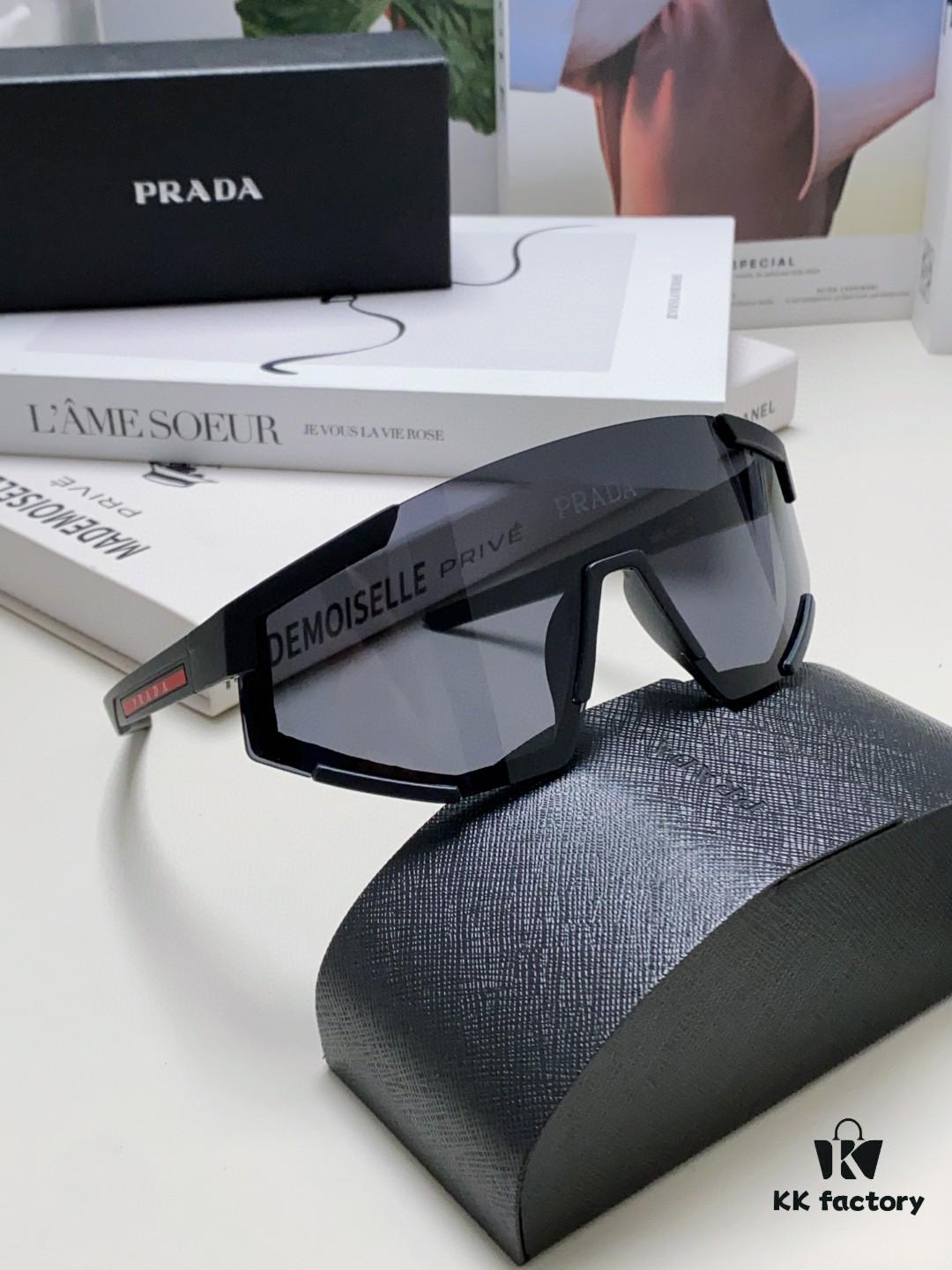 6931fa4e3a89a121ed54b3d5 PRADA Unisex Oversized Lightweight UV-Protective Sunglasses with Integrated Design for Skiing, Cycling, and Outdoor Activities