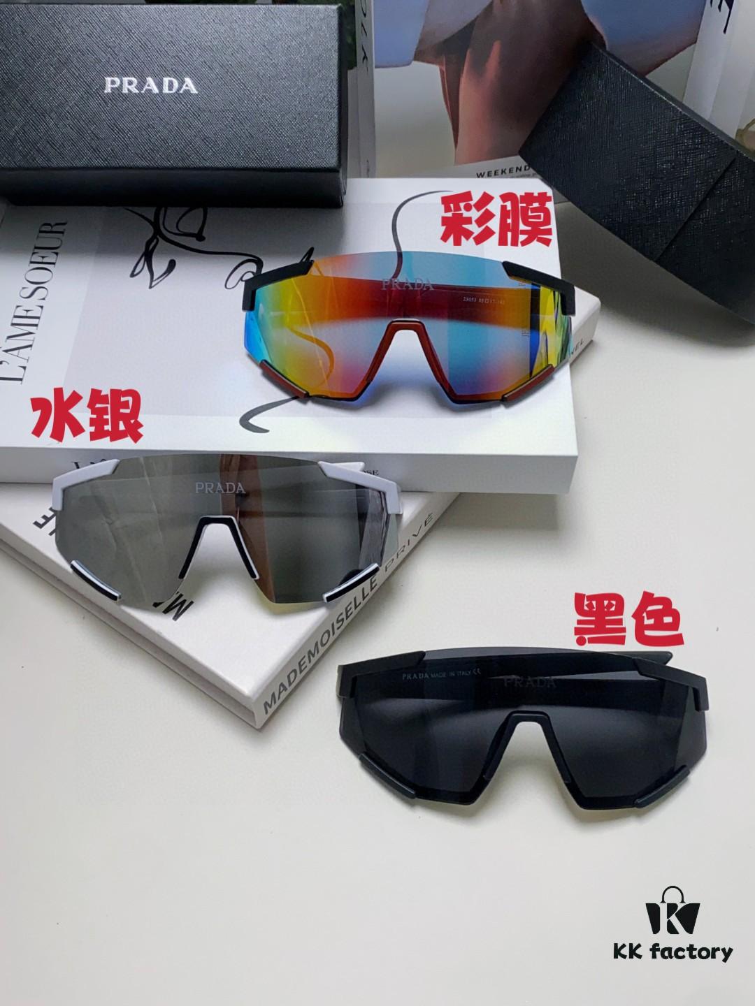 6931fa4f3a89a121ed54b3d7 PRADA Unisex Oversized Lightweight UV-Protective Sunglasses with Integrated Design for Skiing, Cycling, and Outdoor Activities