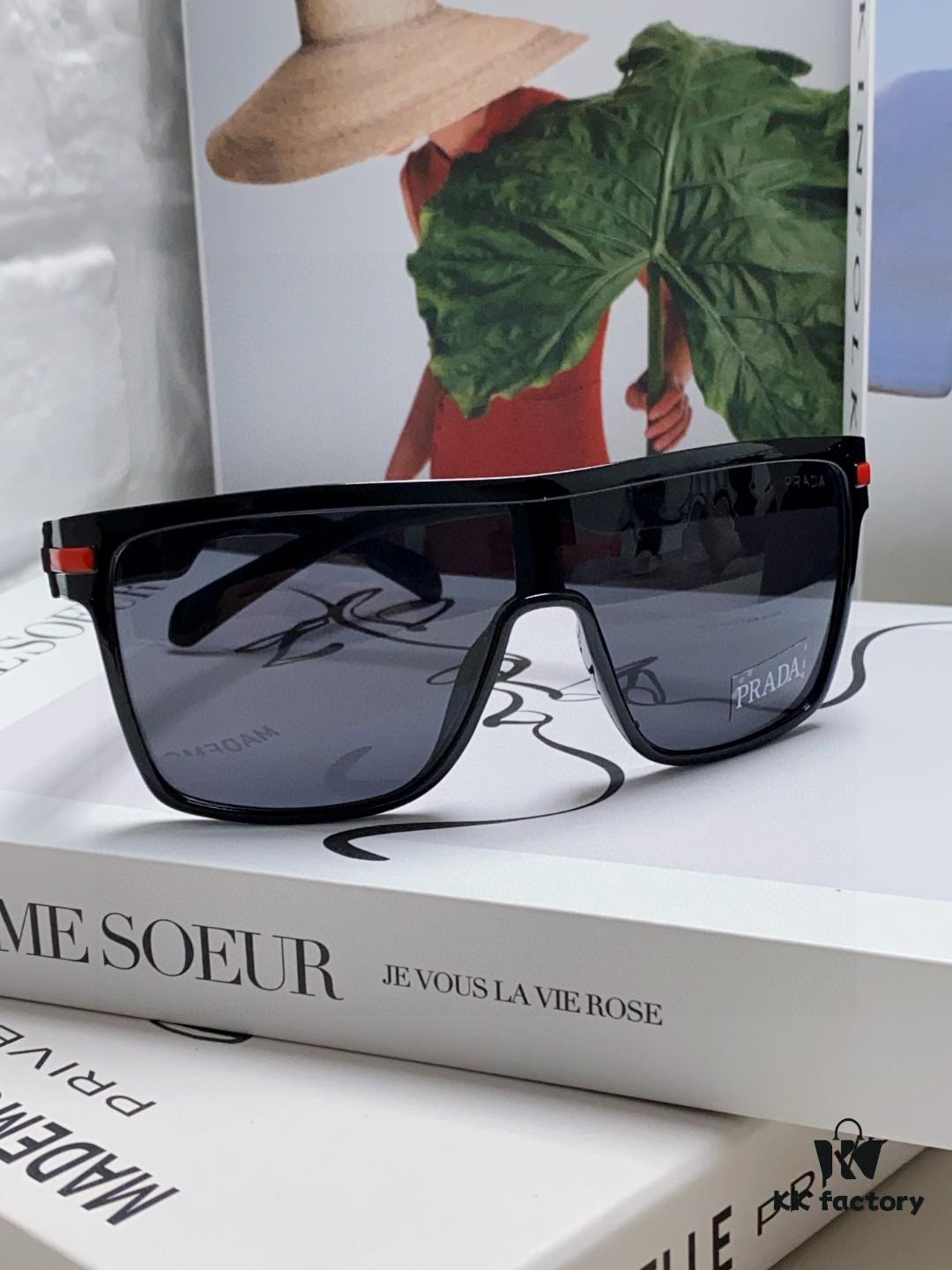 6931fa563a89a121ed54b441 Prada Men's Stylish Oversized Frame Sunglasses, Fashionable Polarized Driving Sunglasses, Ideal for Outdoor Sports, Unisex Eyewear