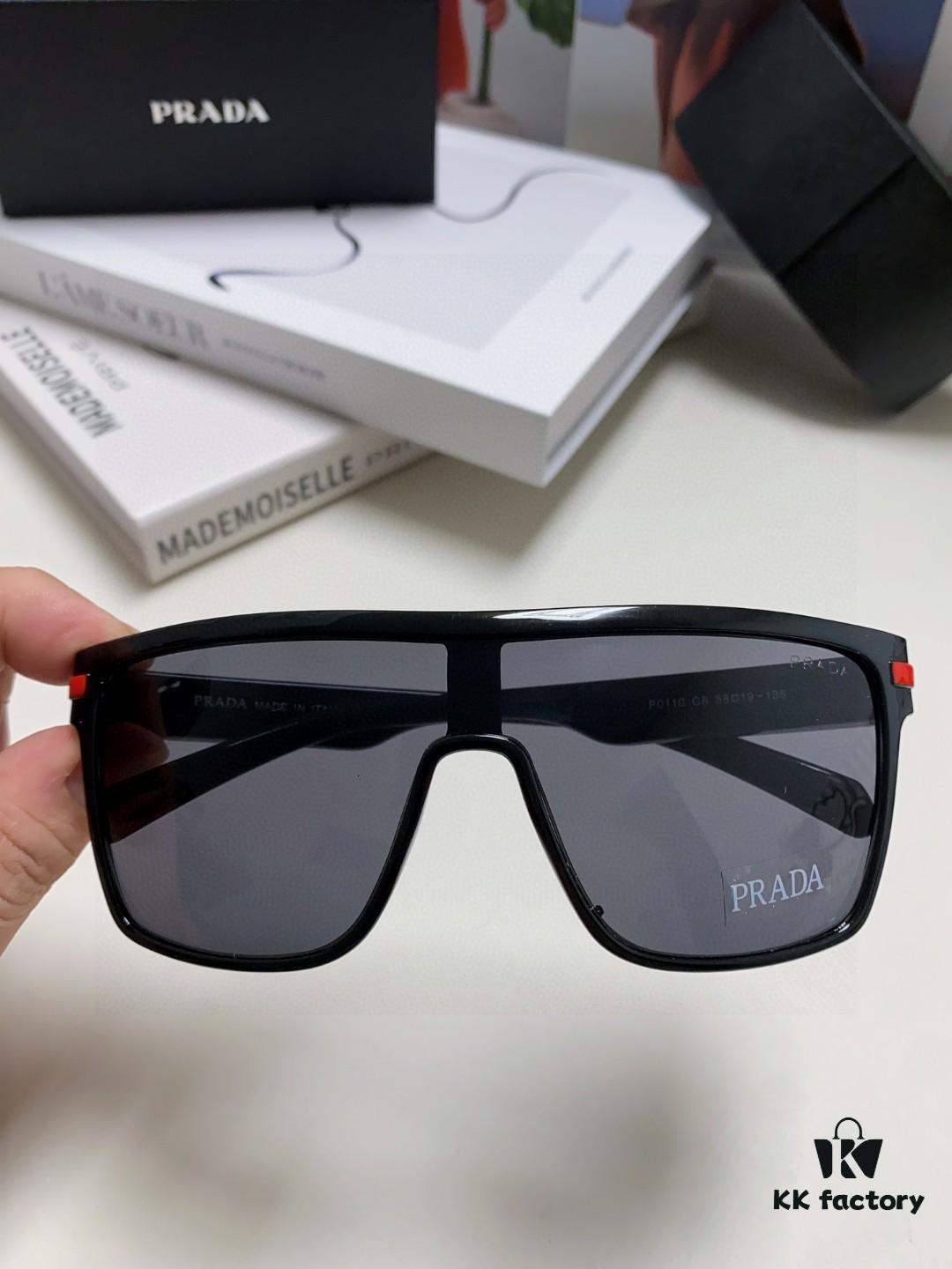 6931fa563a89a121ed54b443 Prada Men's Stylish Oversized Frame Sunglasses, Fashionable Polarized Driving Sunglasses, Ideal for Outdoor Sports, Unisex Eyewear