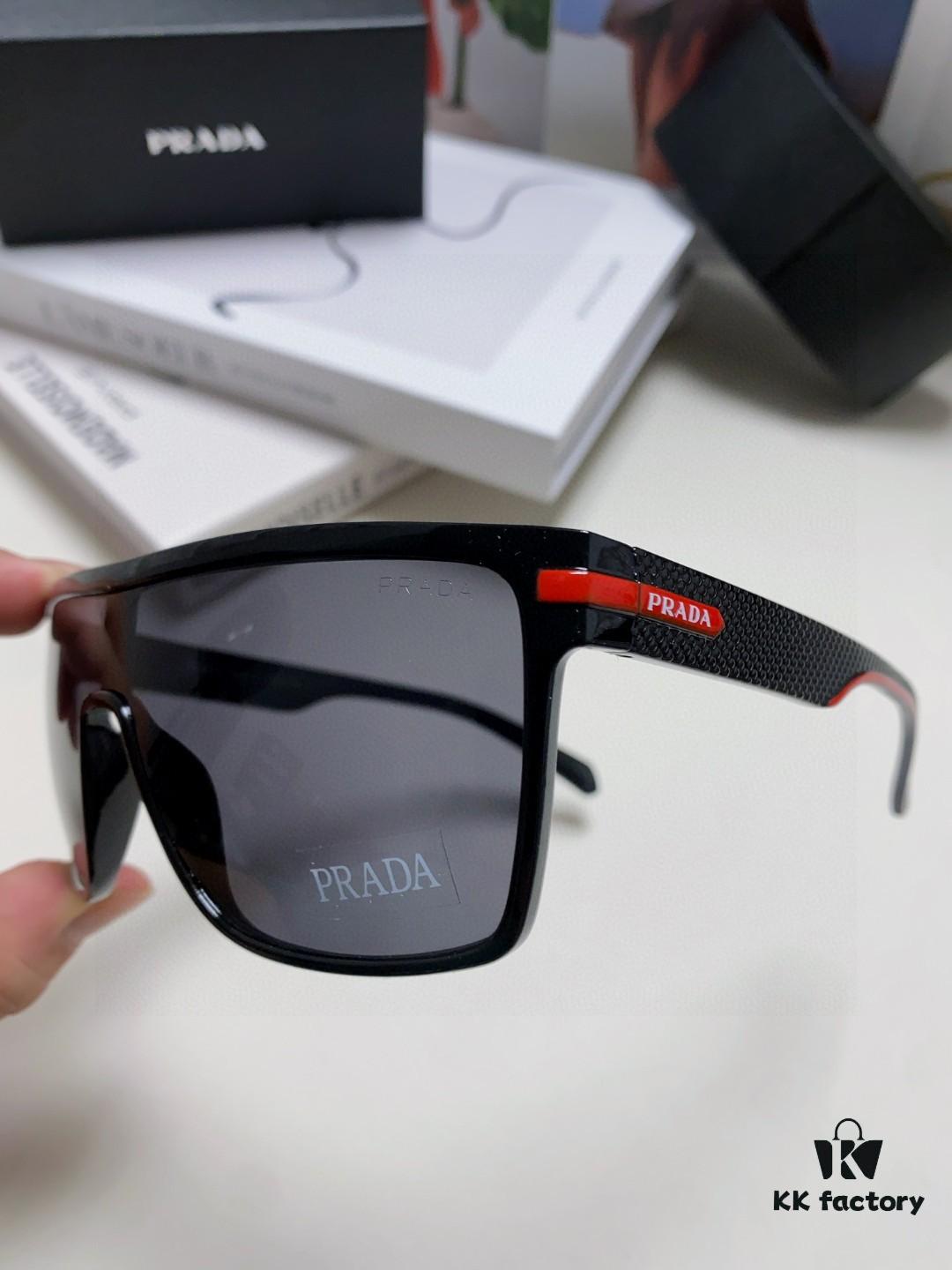 6931fa563a89a121ed54b445 Prada Men's Stylish Oversized Frame Sunglasses, Fashionable Polarized Driving Sunglasses, Ideal for Outdoor Sports, Unisex Eyewear
