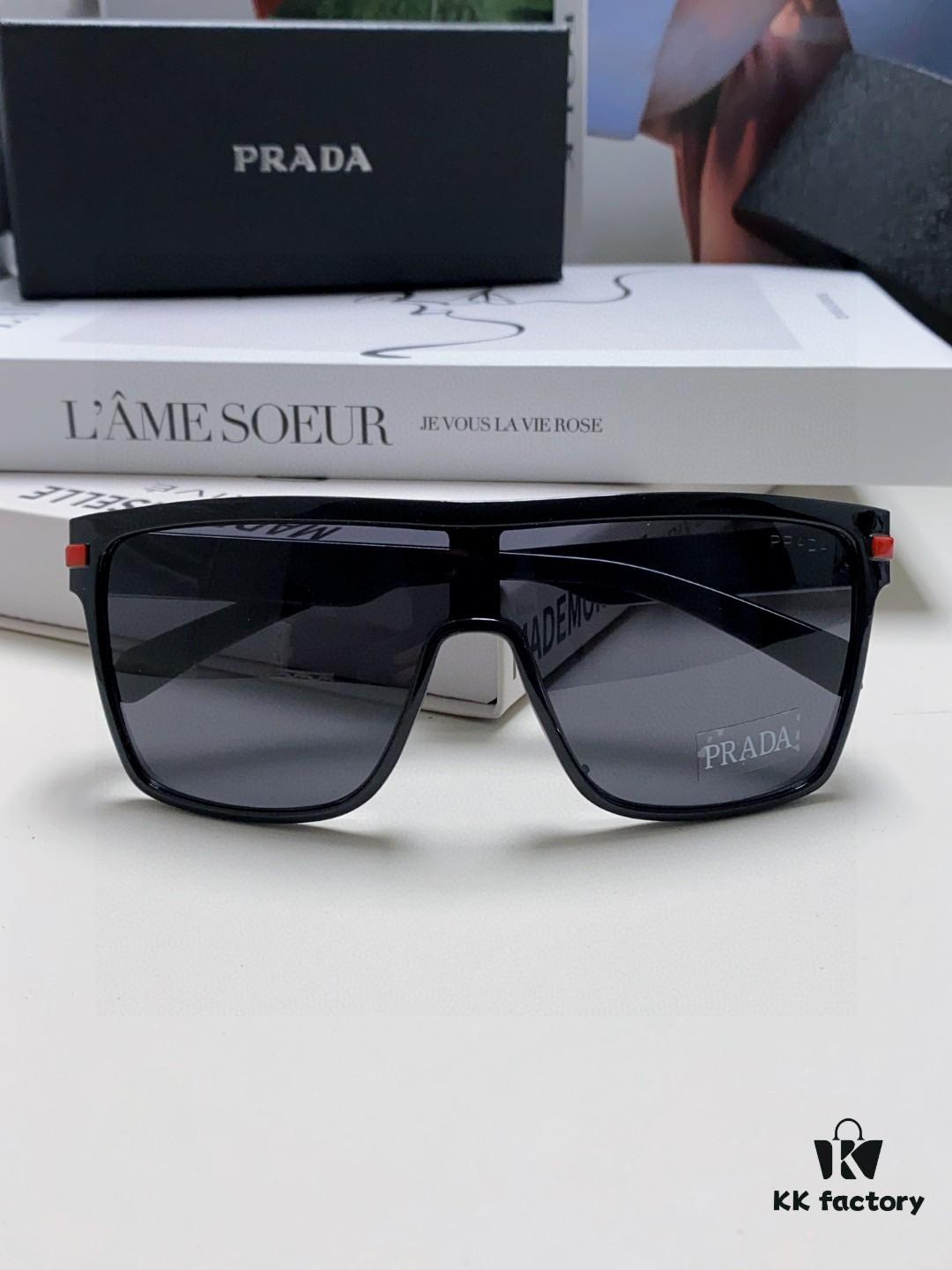 6931fa563a89a121ed54b446 Prada Men's Stylish Oversized Frame Sunglasses, Fashionable Polarized Driving Sunglasses, Ideal for Outdoor Sports, Unisex Eyewear