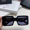 6931fa573a89a121ed54b44e Prada 2024 Fashion Metal Polygonal Oversized Sunglasses Unisex, Checkered Lens Sunglasses for Men and Women