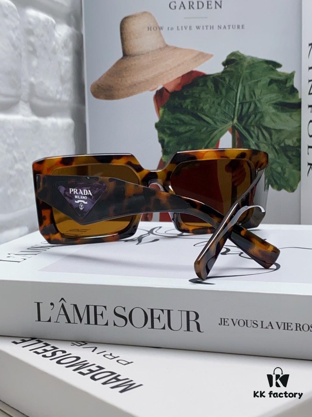 6931fa583a89a121ed54b458 Prada 2024 Fashionable Metal Polygonal Oversized Sunglasses for Men and Women with Checkered Lenses