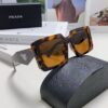 6931fa583a89a121ed54b45d Prada 2024 Fashionable Metal Polygonal Oversized Sunglasses for Men and Women with Checkered Lenses