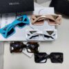 6931fa583a89a121ed54b45e Prada 2024 Fashionable Metal Polygonal Oversized Sunglasses for Men and Women with Checkered Lenses