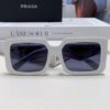 6931fa593a89a121ed54b467 Prada 2024 Fashionable Metal Polygonal Oversized Sunglasses Unisex, Checkered Lens Sunglasses for Men and Women