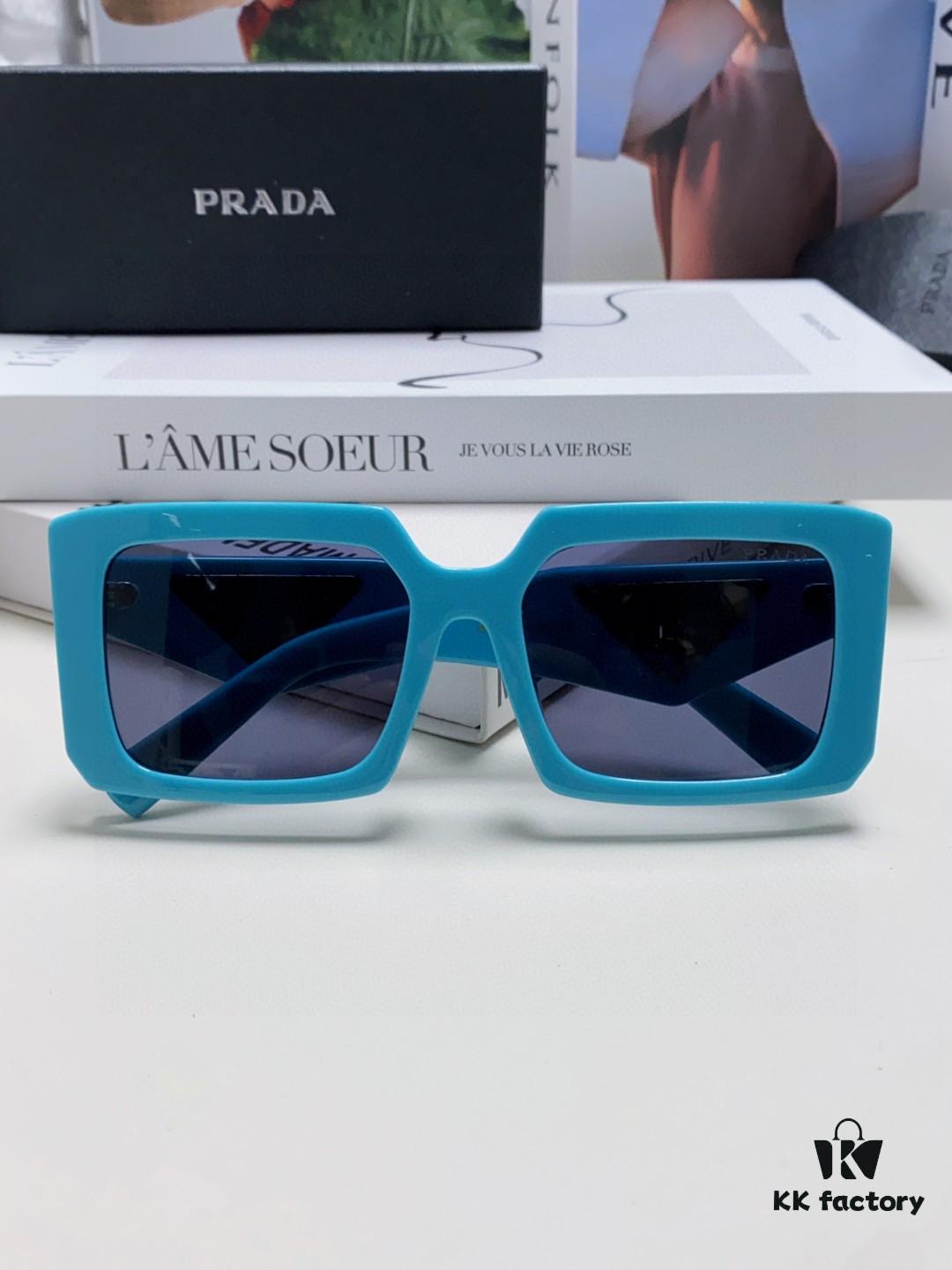6931fa5a3a89a121ed54b472 Prada 2024 Fashionable Metal Polygonal Oversized Sunglasses for Men, Stylish Unisex Sun Shades with Checkered Lenses