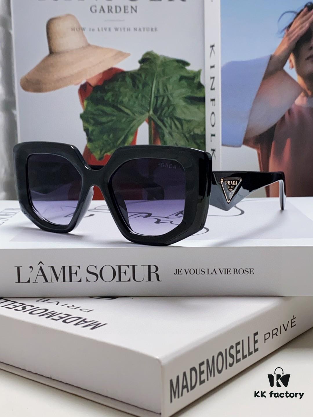 6931fa5a3a89a121ed54b479 PRADA 2024 New Arrival Classic Triangle Logo Women's Fashionable Butterfly Cat-Eye Sunglasses 14ZSF