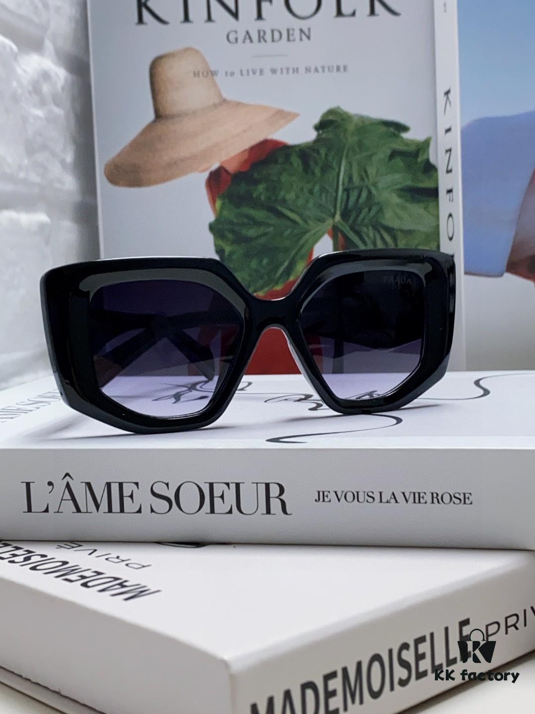 6931fa5a3a89a121ed54b47a PRADA 2024 New Arrival Classic Triangle Logo Women's Fashionable Butterfly Cat-Eye Sunglasses 14ZSF