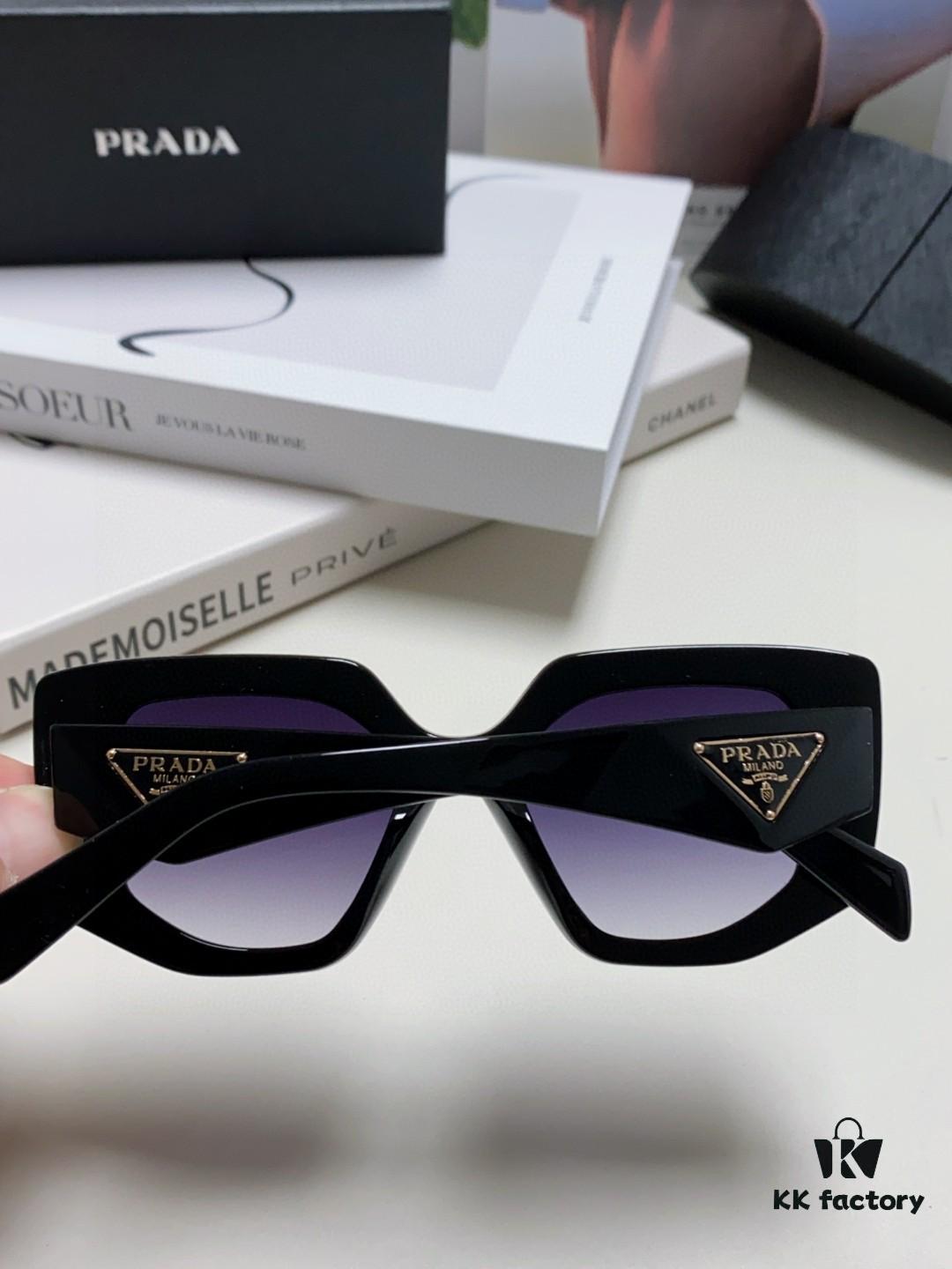 6931fa5a3a89a121ed54b47d PRADA 2024 New Arrival Classic Triangle Logo Women's Fashionable Butterfly Cat-Eye Sunglasses 14ZSF