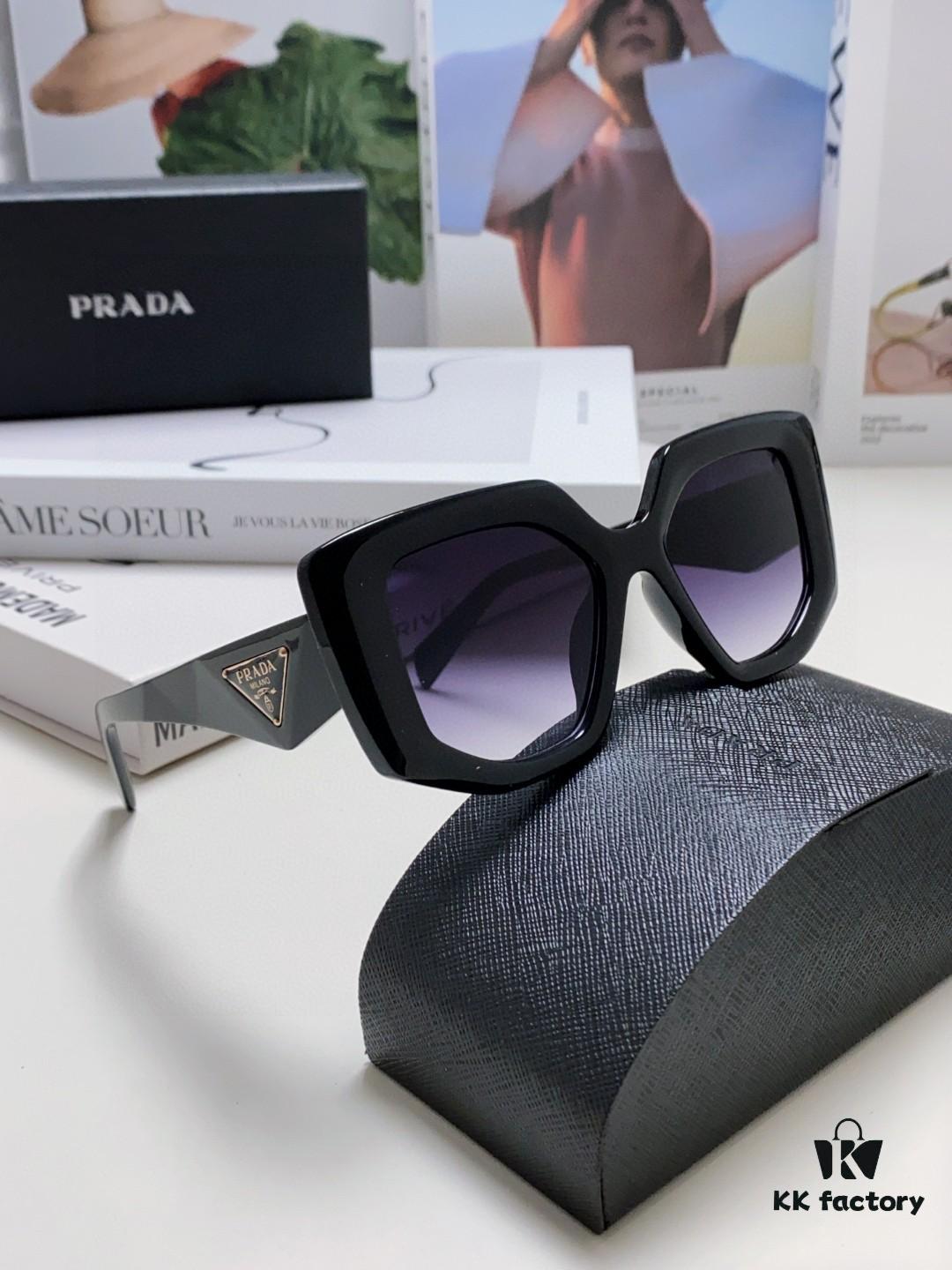 6931fa5b3a89a121ed54b480 PRADA 2024 New Arrival Classic Triangle Logo Women's Fashionable Butterfly Cat-Eye Sunglasses 14ZSF