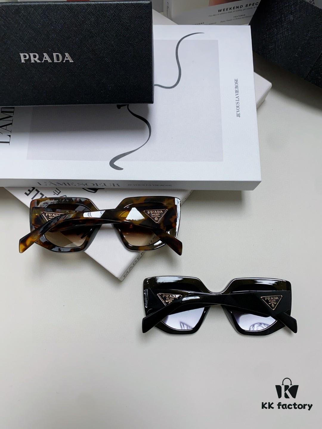 6931fa5b3a89a121ed54b481 PRADA 2024 New Arrival Classic Triangle Logo Women's Fashionable Butterfly Cat-Eye Sunglasses 14ZSF