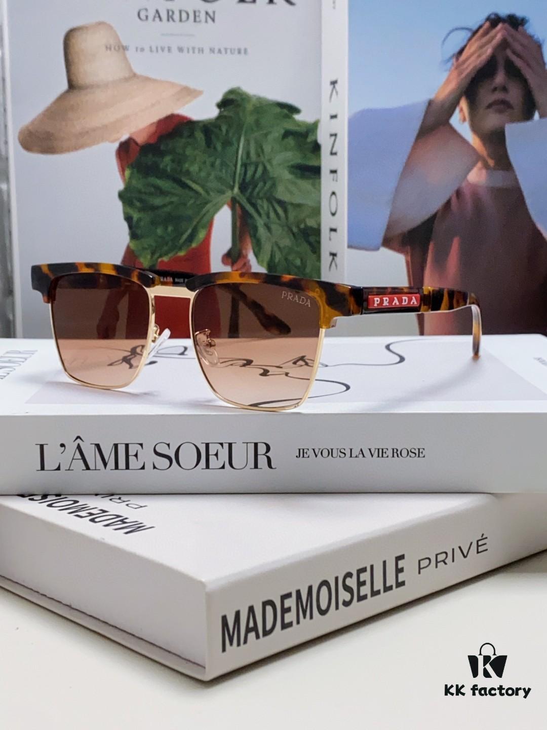 6931fa5d3a89a121ed54b49c Prada Sunglasses Classic Style with Premium Metal Logo on Temples and Frame
