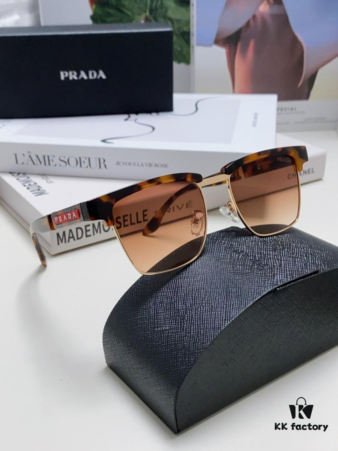 6931fa5d3a89a121ed54b4a3 Prada Sunglasses Classic Style with Premium Metal Logo on Temples and Frame