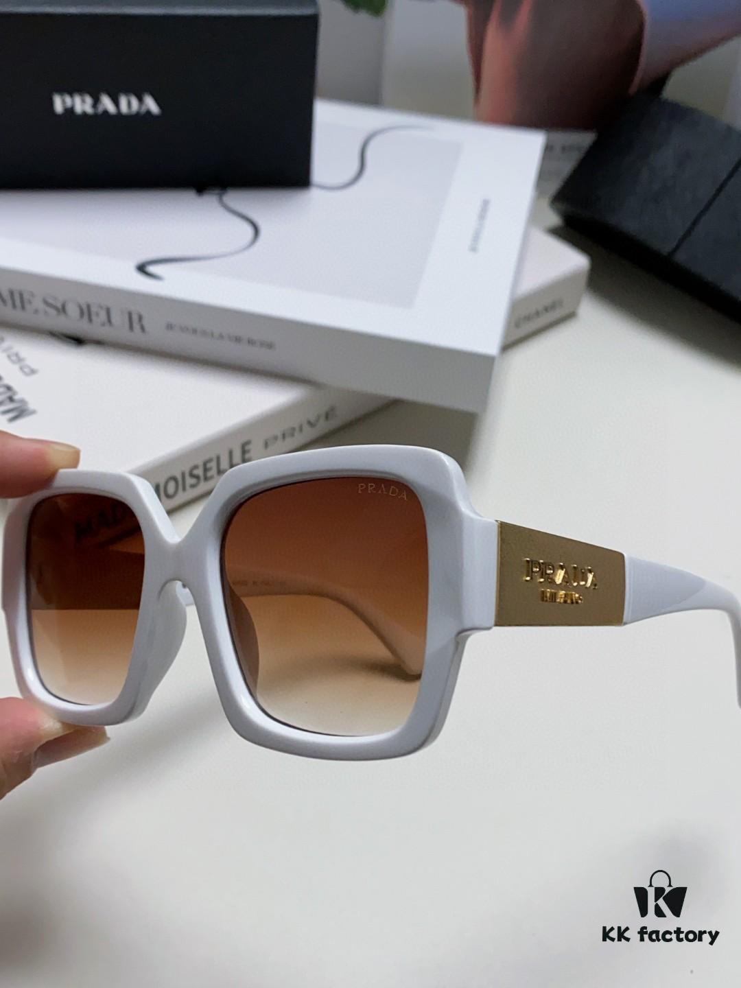 PRADA Runway Show Advertising Edition Color-Blocked Sporty Sunglasses