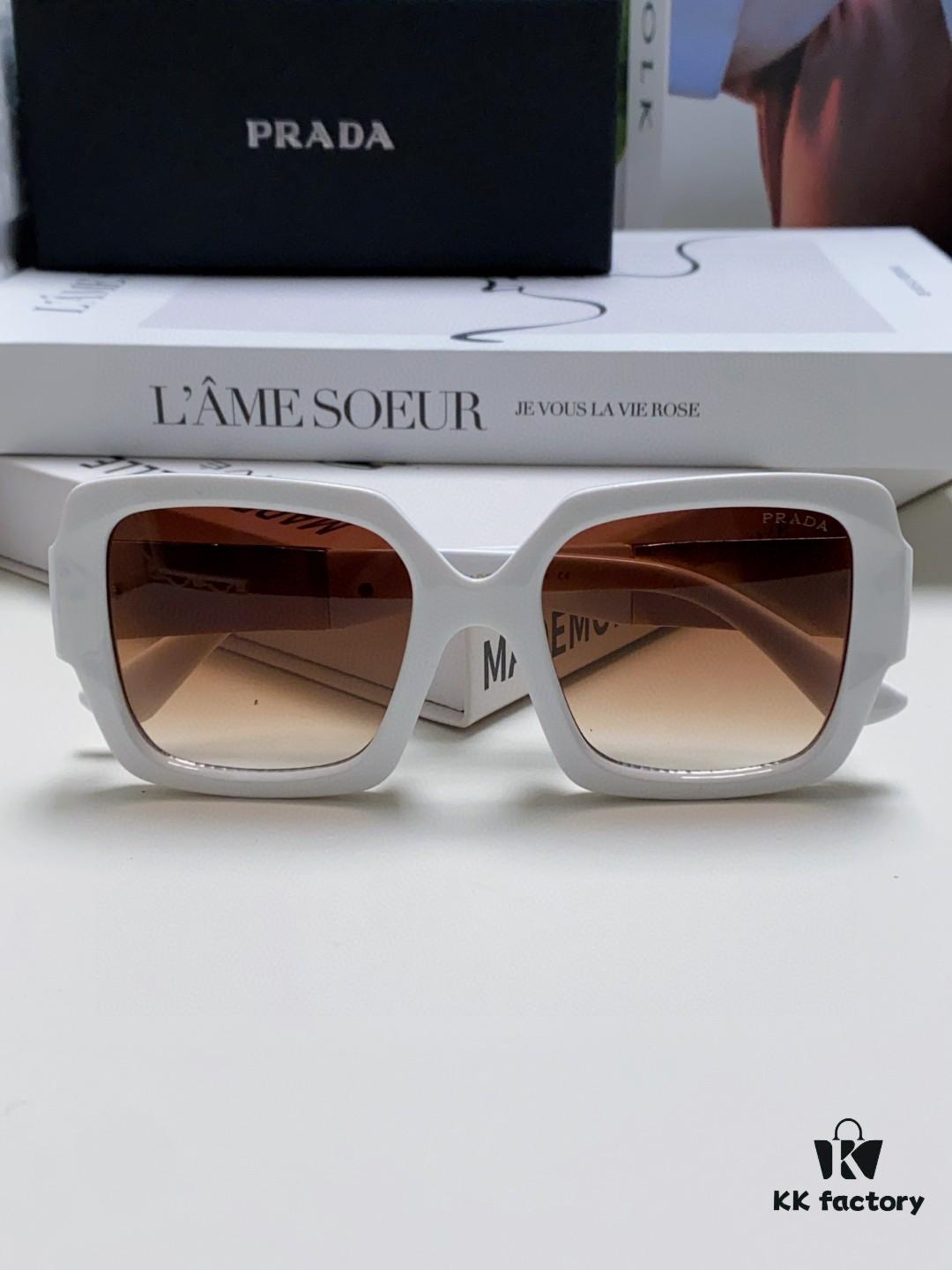PRADA Runway Show Advertising Edition Color-Blocked Sporty Sunglasses