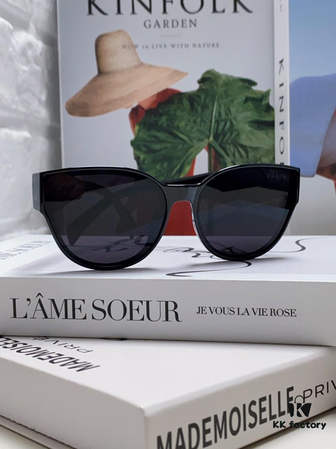 6931fa613a89a121ed54b4d4 Prada 2024 New Arrival Sunglasses Fashionable Round Frame UV Protection Eyewear for Women