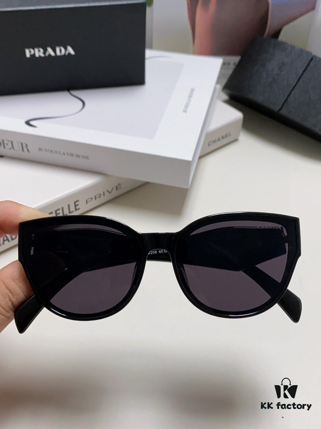 6931fa613a89a121ed54b4d6 Prada 2024 New Arrival Sunglasses Fashionable Round Frame UV Protection Eyewear for Women