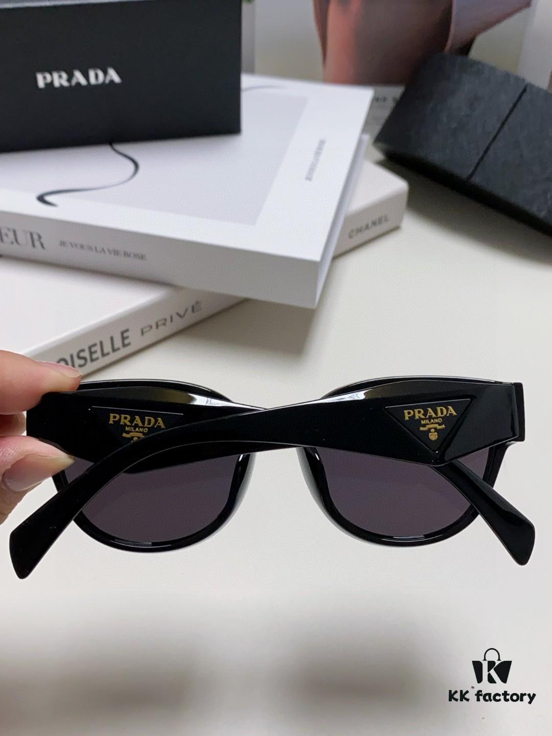 6931fa613a89a121ed54b4d7 Prada 2024 New Arrival Sunglasses Fashionable Round Frame UV Protection Eyewear for Women