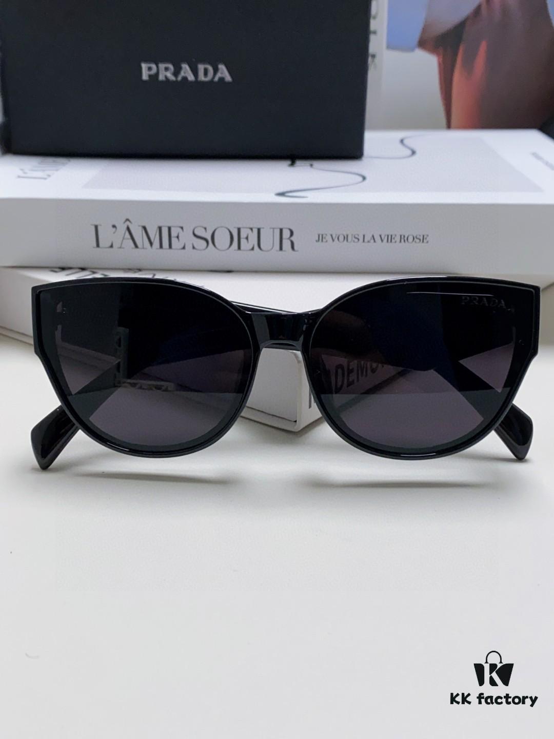6931fa613a89a121ed54b4d9 Prada 2024 New Arrival Sunglasses Fashionable Round Frame UV Protection Eyewear for Women