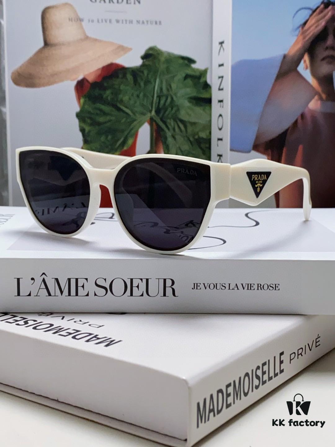 6931fa623a89a121ed54b4e7 Prada 2024 New Arrival Sunglasses Fashionable Round Frame UV Protection Eyewear for Women