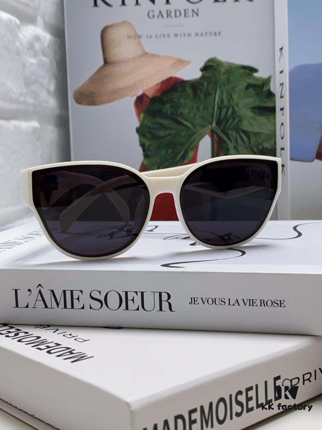 6931fa623a89a121ed54b4e8 Prada 2024 New Arrival Sunglasses Fashionable Round Frame UV Protection Eyewear for Women