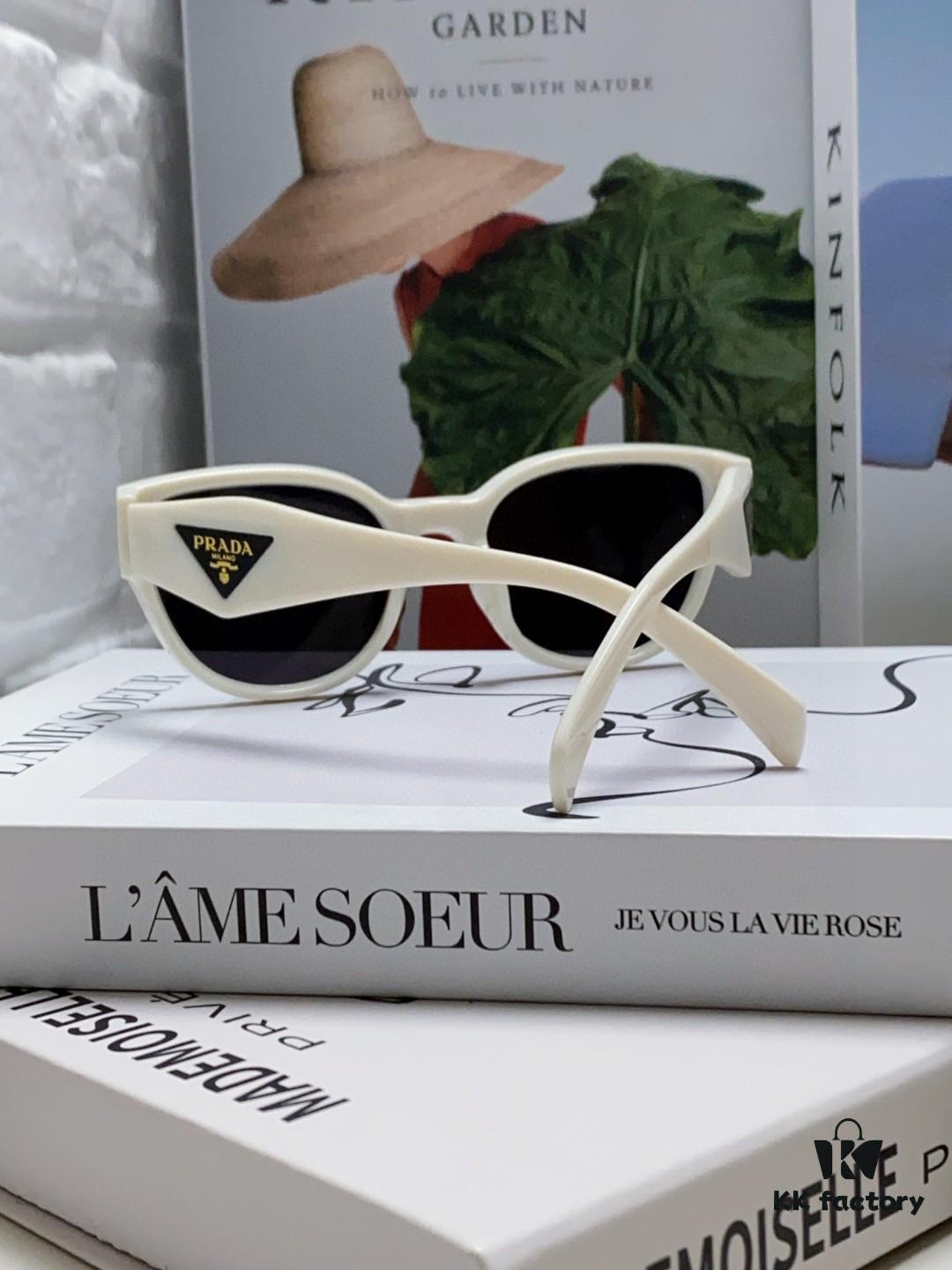 6931fa623a89a121ed54b4e9 Prada 2024 New Arrival Sunglasses Fashionable Round Frame UV Protection Eyewear for Women