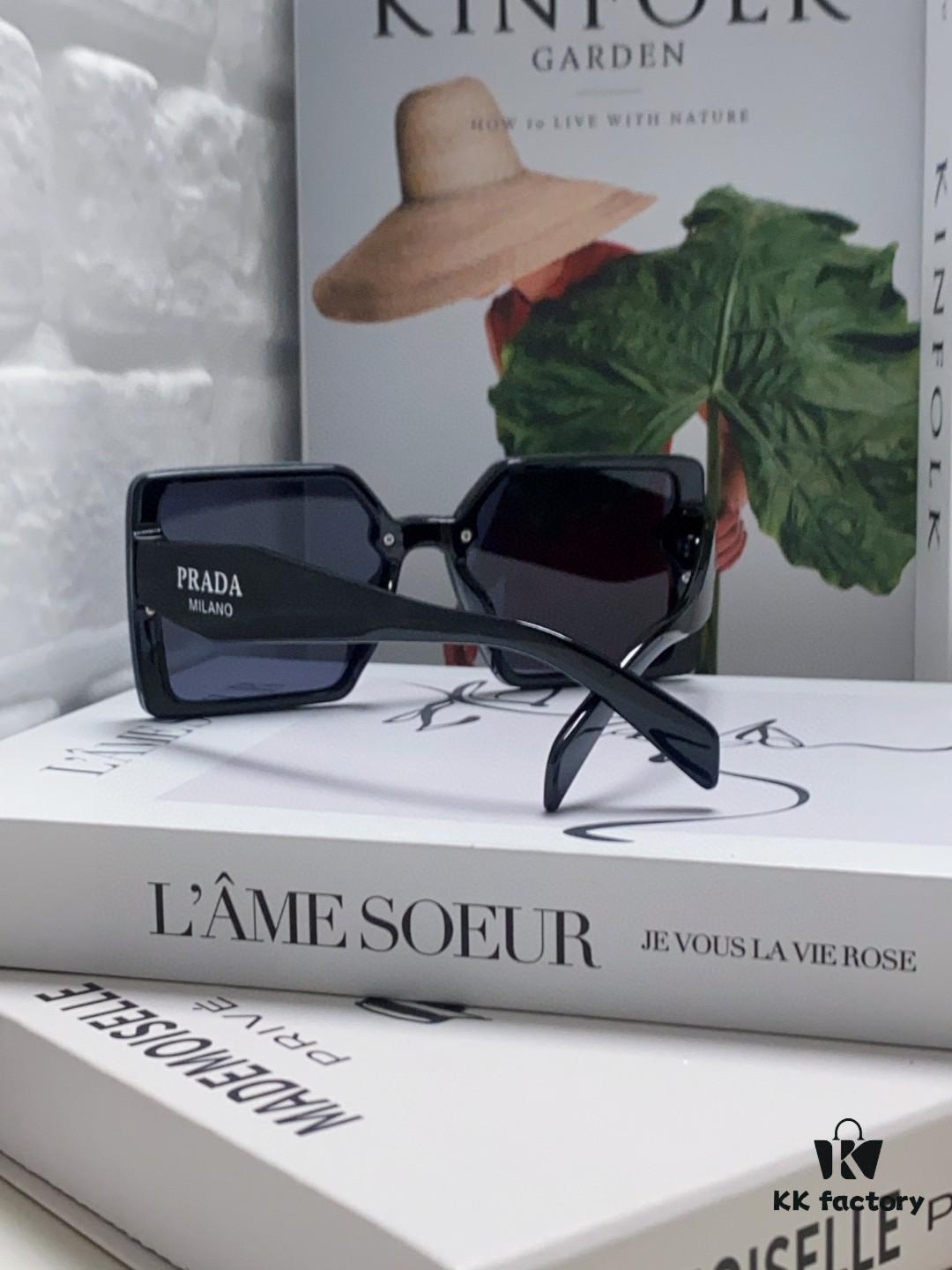 6931fa633a89a121ed54b4f3 Prada 2024 New Fashion Minimalist Gradient Sunglasses for Round Face, Square Korean-style UV Protection Retro Ins Sunglasses