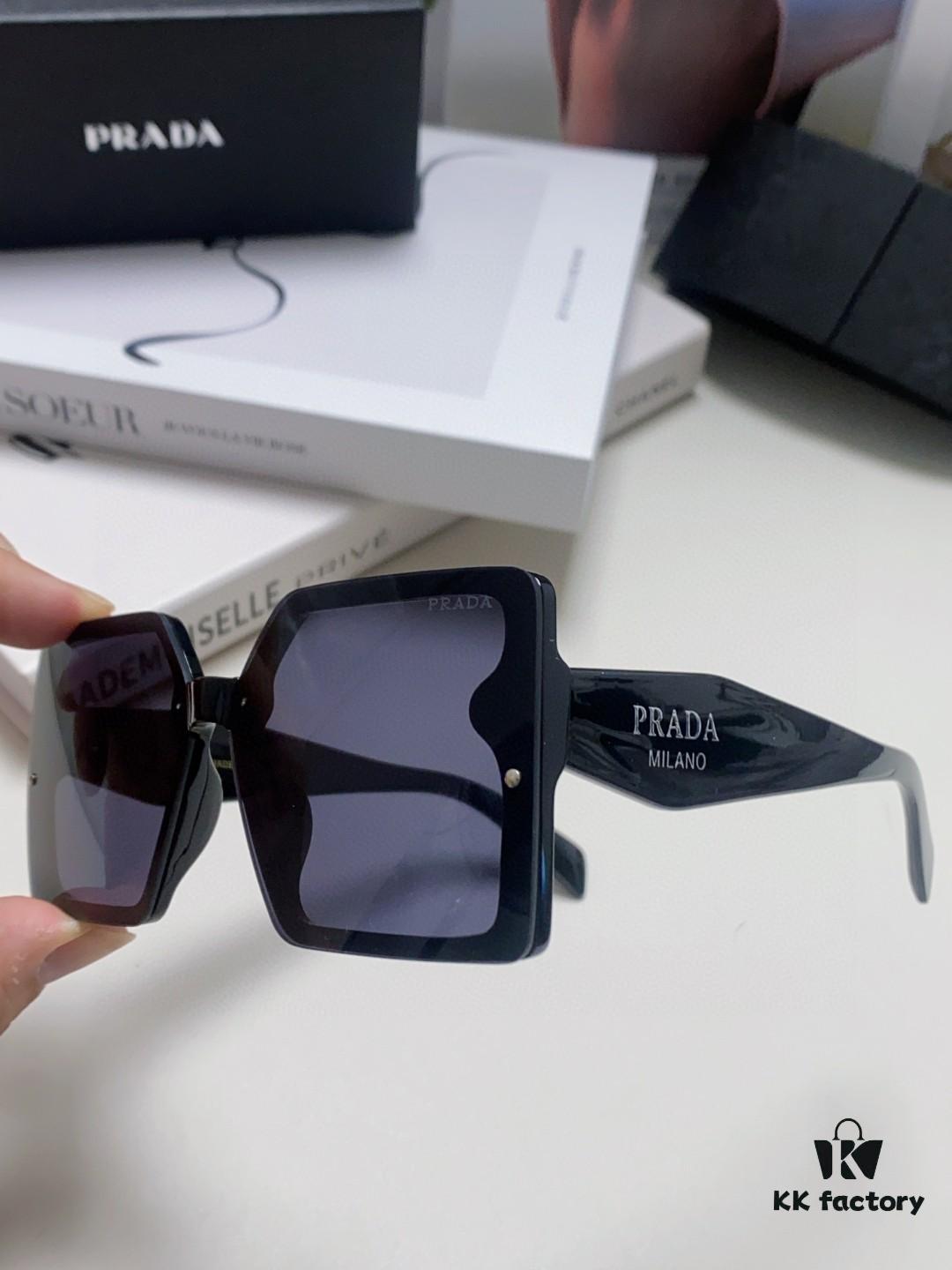6931fa633a89a121ed54b4f6 Prada 2024 New Fashion Minimalist Gradient Sunglasses for Round Face, Square Korean-style UV Protection Retro Ins Sunglasses