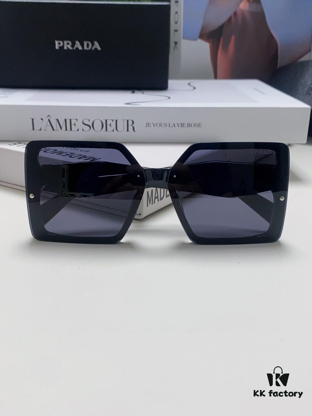 6931fa633a89a121ed54b4f7 Prada 2024 New Fashion Minimalist Gradient Sunglasses for Round Face, Square Korean-style UV Protection Retro Ins Sunglasses